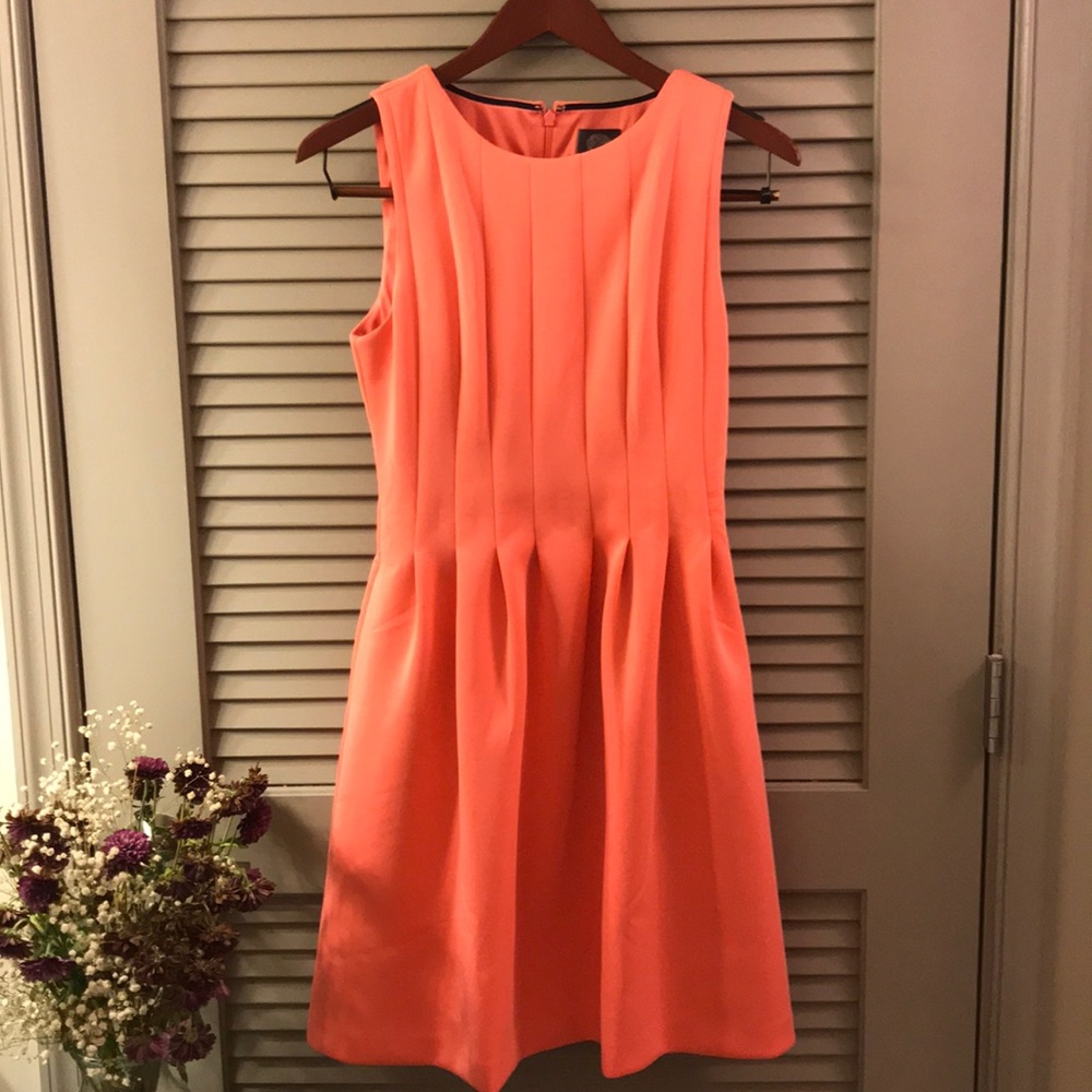 🏵 Vince Camuto Peach Dress